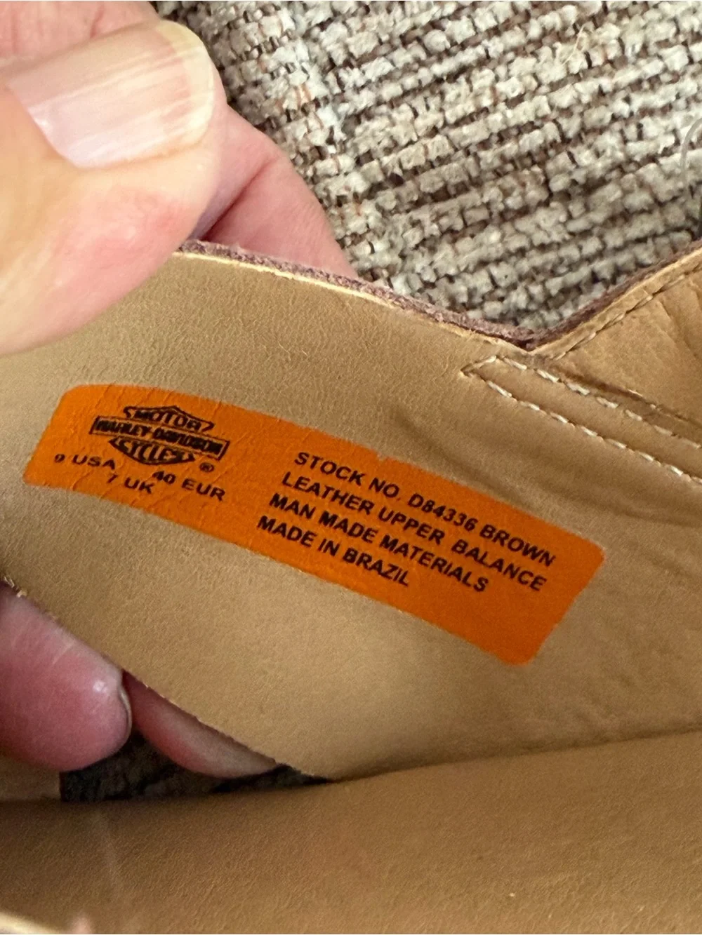 Harley-Davidson brown leather